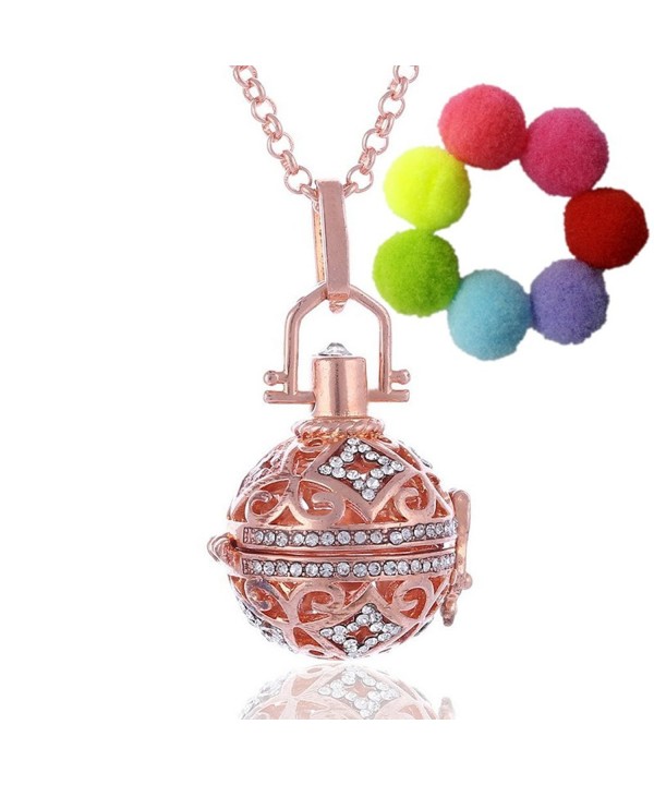 Sharefashion Rhinestone Necklace Aromatherapy Essential