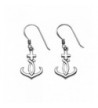 Sterling Silver Cross Anchor Earrings