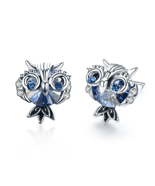 SBLING Blue Earrings Swarovski Crystals