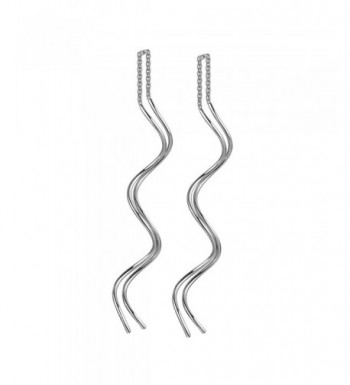 Yoursfs Corkscrew Threader Earrings Platinum