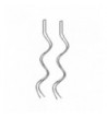Yoursfs Corkscrew Threader Earrings Platinum