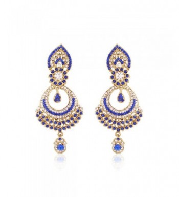 Jewels Plated Stone Earrings E2311Bl