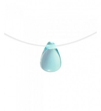 Wicary Invisible Necklace Teardrop blue calmness
