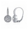 BERRICLE Sterling Zirconia Leverback Earrings