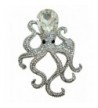 TTjewelry Octopus Pendant Austria Silver tone