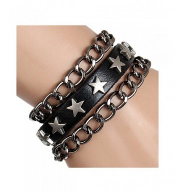 Leather Wristband Bracelet Jewelry Fashion