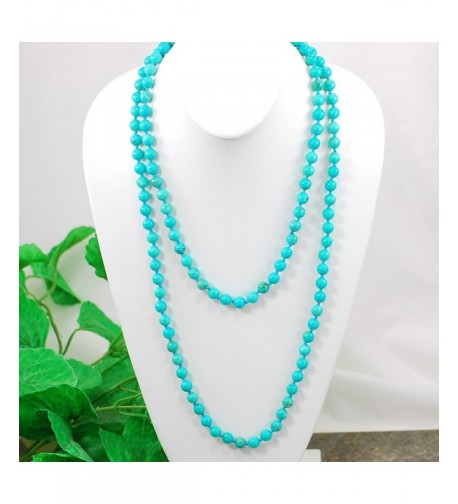 Stunning Blue Turquoise Necklace N16121411d