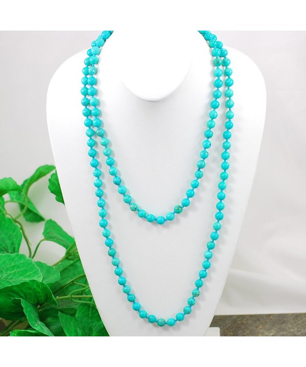 Stunning Blue Turquoise Necklace N16121411d