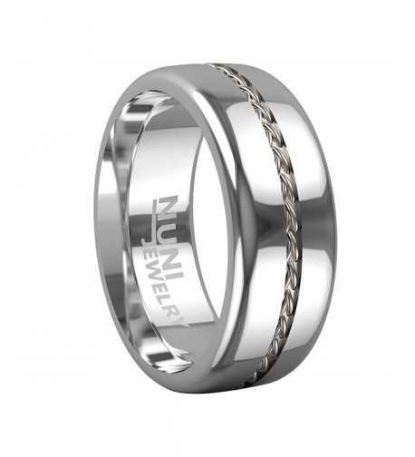 Nuni Jewelry Tungsten Silver Wedding