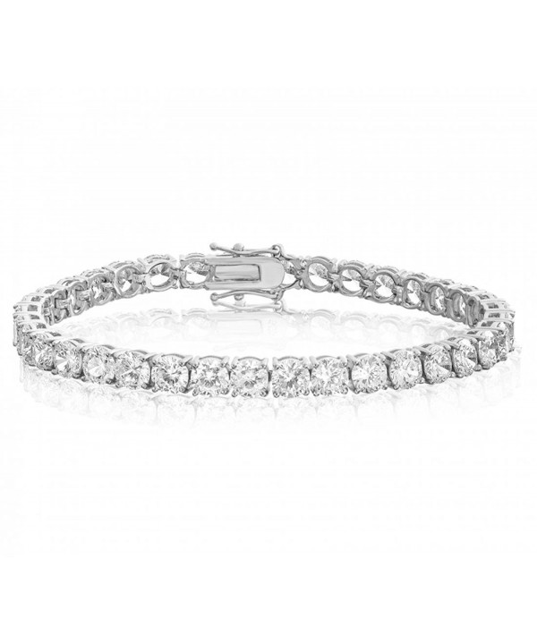 Realistic Simulated Bracelet Platinum zirconia