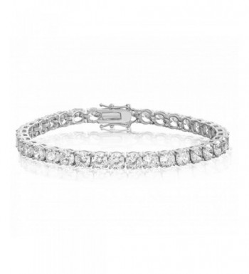 Realistic Simulated Bracelet Platinum zirconia