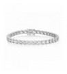 Realistic Simulated Bracelet Platinum zirconia
