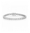 Realistic Simulated Bracelet Platinum zirconia