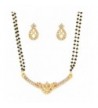 Touchstone bollywood rhinestones mangalsutra necklace