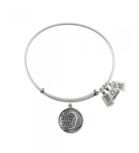 Wind Fire Charm Bangle Bracelet