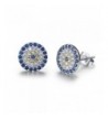 Earrings Sterling Eardrop Zirconia Rhodium