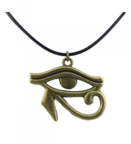 Egyptian Amulet Pendant Bronze Necklace