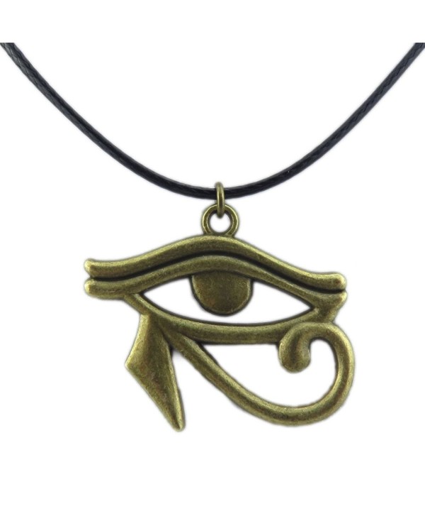 Egyptian Amulet Pendant Bronze Necklace