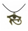 Egyptian Amulet Pendant Bronze Necklace