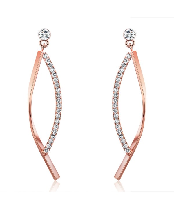 SBLING Plated Cubic Zirconia Earrings