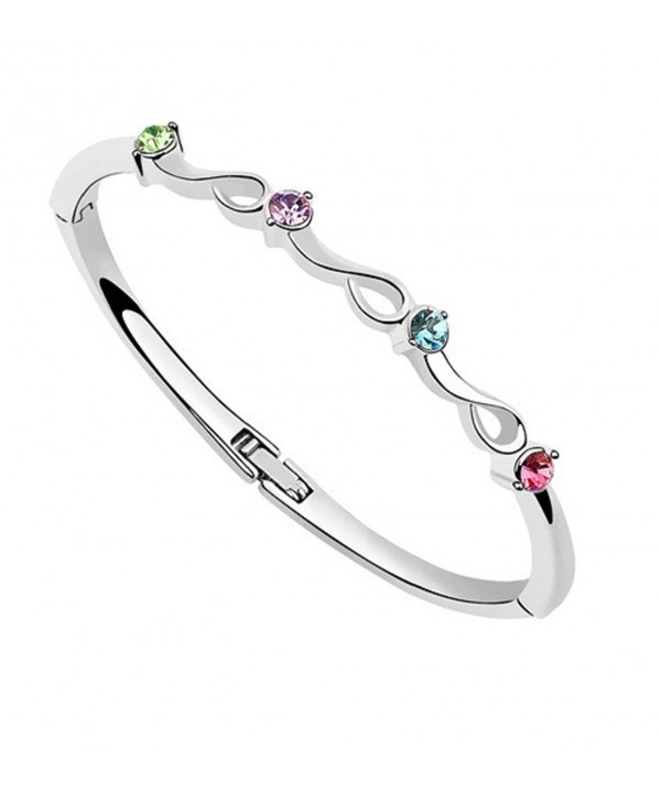 Crystals Swarovski Colorful Bangle Bracelet