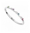 Crystals Swarovski Colorful Bangle Bracelet