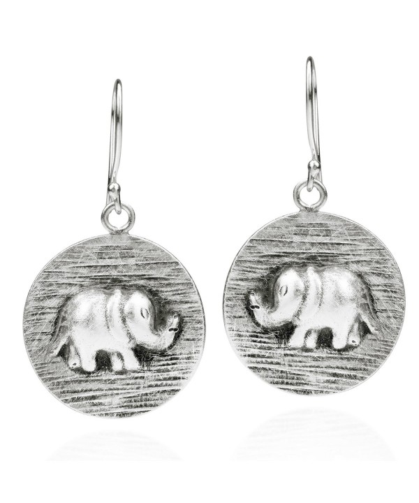 Mountain Elephant Handmade Sterling Earrings