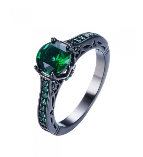 Junxin Jewelry Single Engagement Emerald