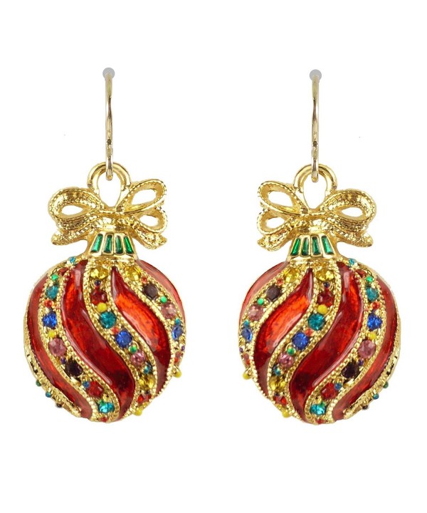 Bejeweled Christmas Ornament Earrings 90 Bejeweled Christmas Ornament Earrings 90