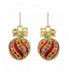 Bejeweled Christmas Ornament Earrings 90