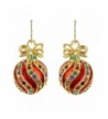 Bejeweled Christmas Ornament Earrings 90