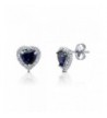 BERRICLE Rhodium Sterling Zirconia Earrings