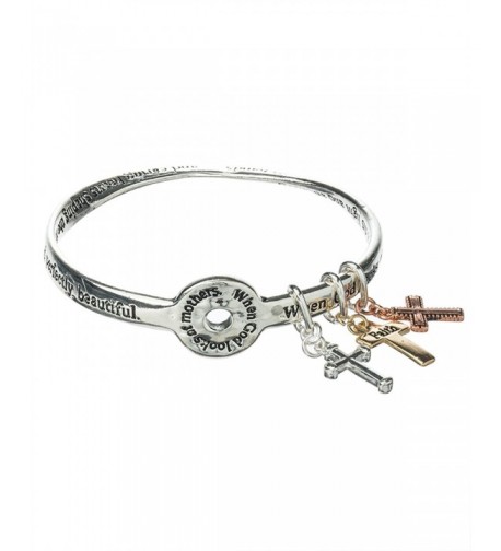 Mothers Prayer Bangle Bracelet Charms