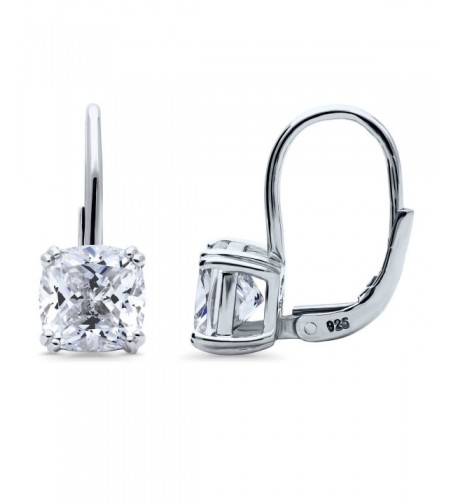 BERRICLE Sterling Zirconia Solitaire Leverback