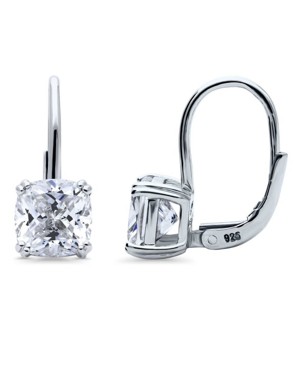 BERRICLE Sterling Zirconia Solitaire Leverback