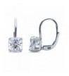 BERRICLE Sterling Zirconia Solitaire Leverback