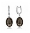 Smokey Quartz Gemstone Sterling Earrings