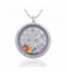 Flower Birthstone Crystal Necklace Friendship