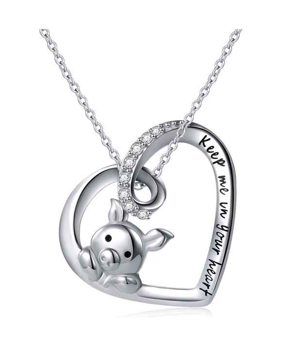 Sterling Silver Engraved Pendant Necklace