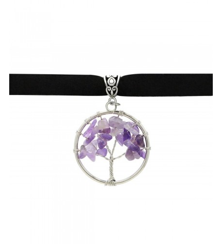 Sotcc Pendant Crystal Necklace Amethyst