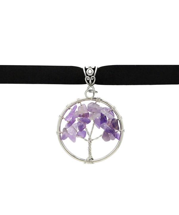 Sotcc Pendant Crystal Necklace Amethyst