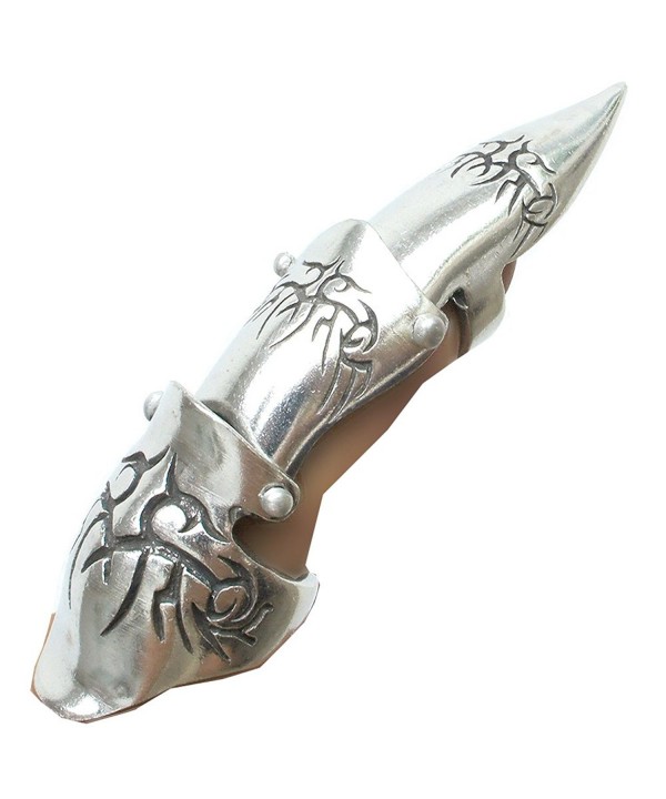 Finger Armor Silver Pewter Tribal