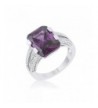 Amethyst Rhodium Radiant Classic Cocktail