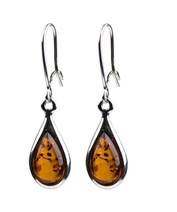 Certificated Genuine Sterling Teardrop Earrings