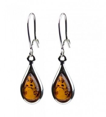 Certificated Genuine Sterling Teardrop Earrings