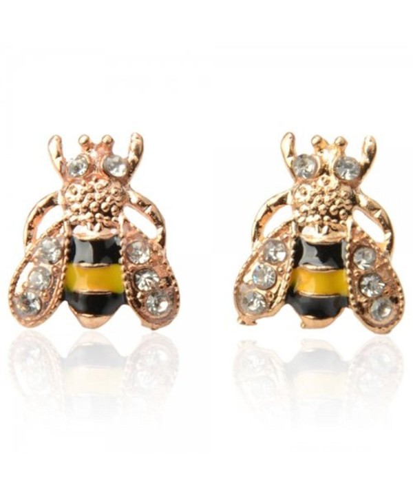 CRB Crystal Bumblebee Bumble Earrings