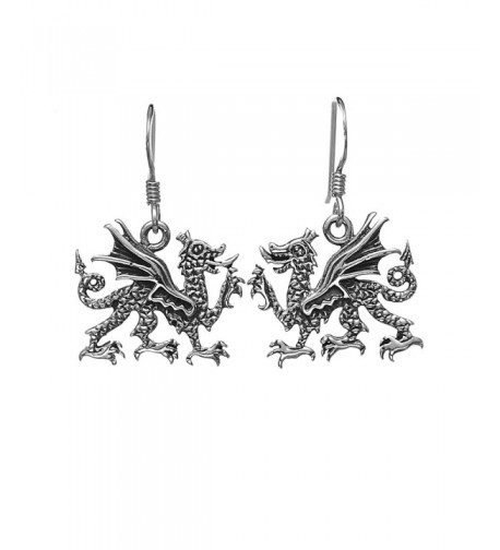 Oxidized Sterling Silver Medieval Earrings