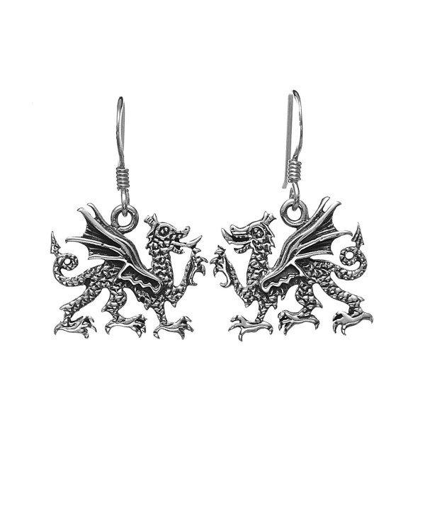 Oxidized Sterling Silver Medieval Earrings