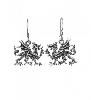 Oxidized Sterling Silver Medieval Earrings