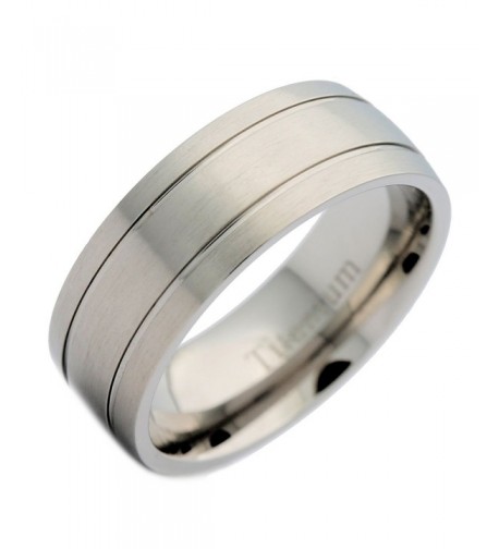 MJ Titanium Brushed Wedding Polished